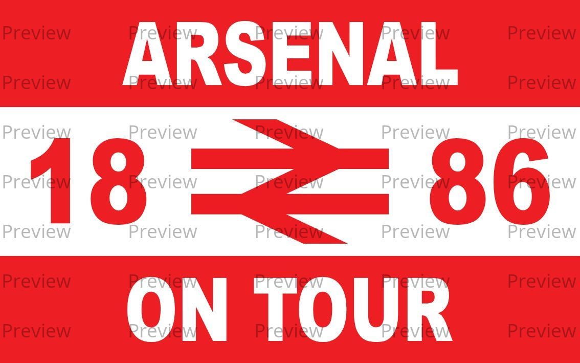 Arsenal On Tour Stickers