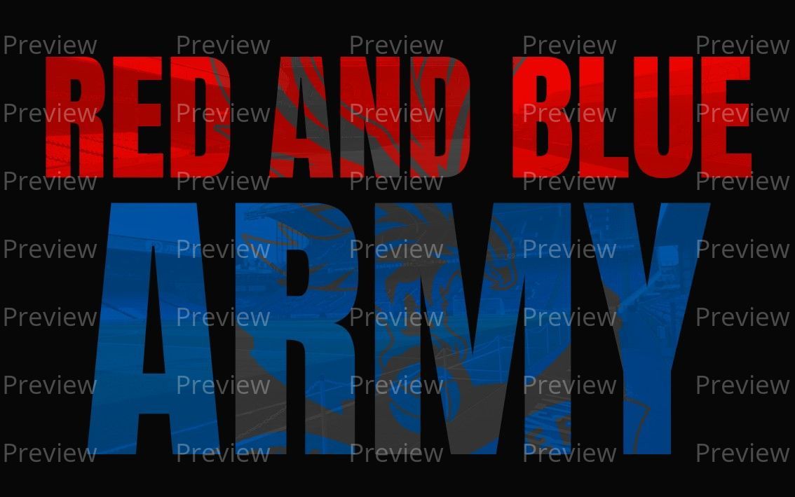 Crystal Palace Blue & White Stickers