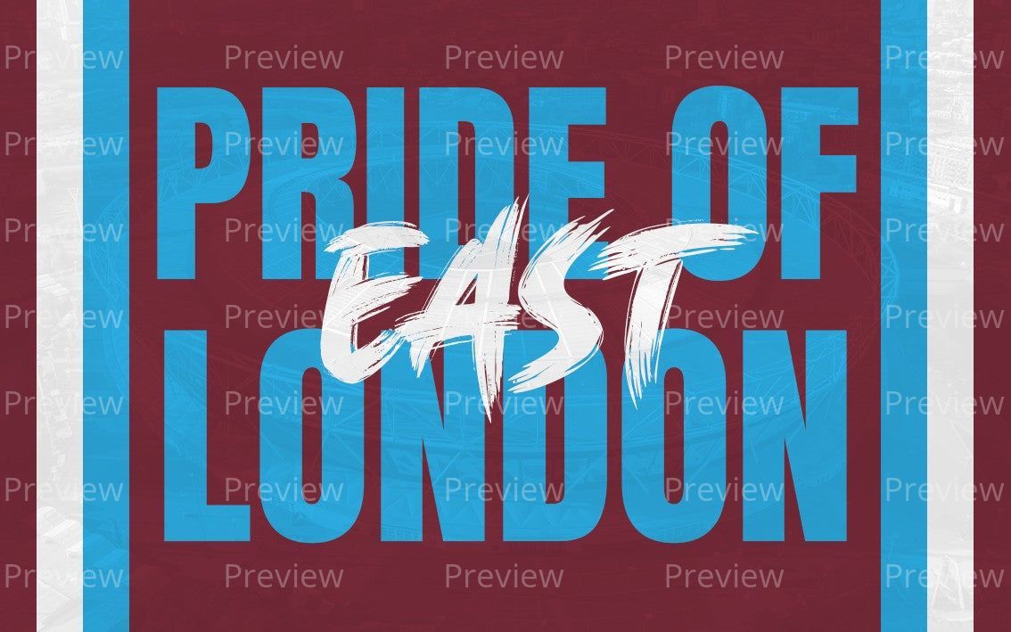 West Ham Pride Of East London Stickers