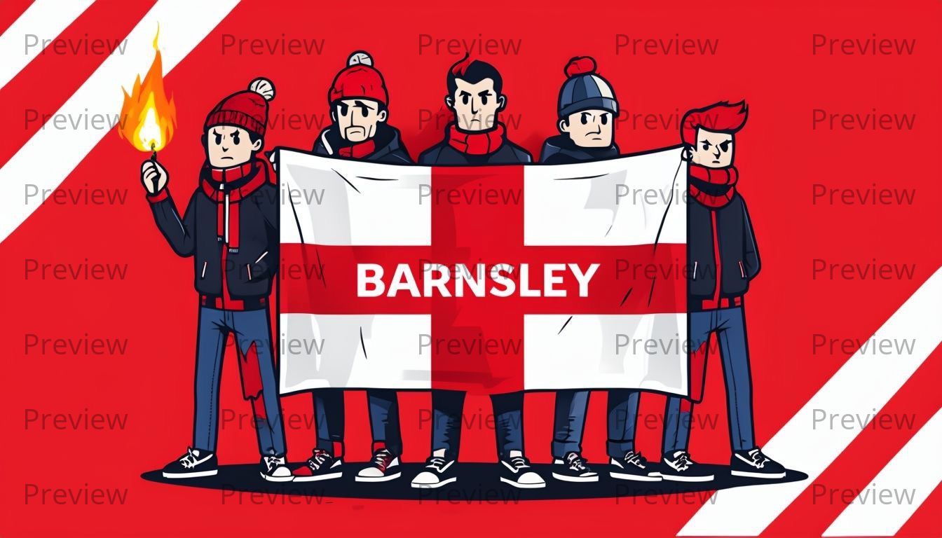 Barnsley Hooligan Stickers