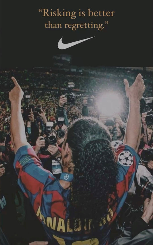 “Risking is better then regretting” Quote A4 Poster