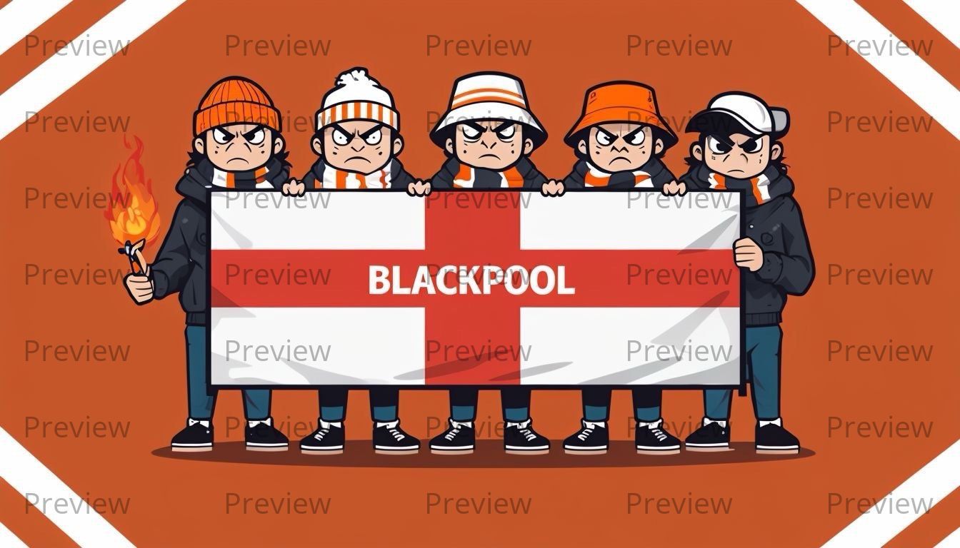 Blackpool Hooligan Stickers