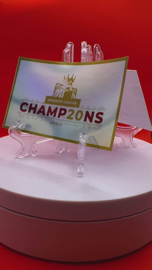 Liverpool Holographic Champions Stickers