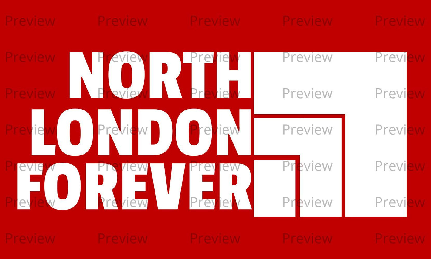 Arsenal North London Forever Sticker