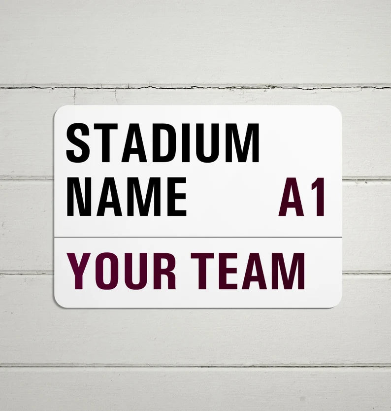 Custom Football Stadium Sign