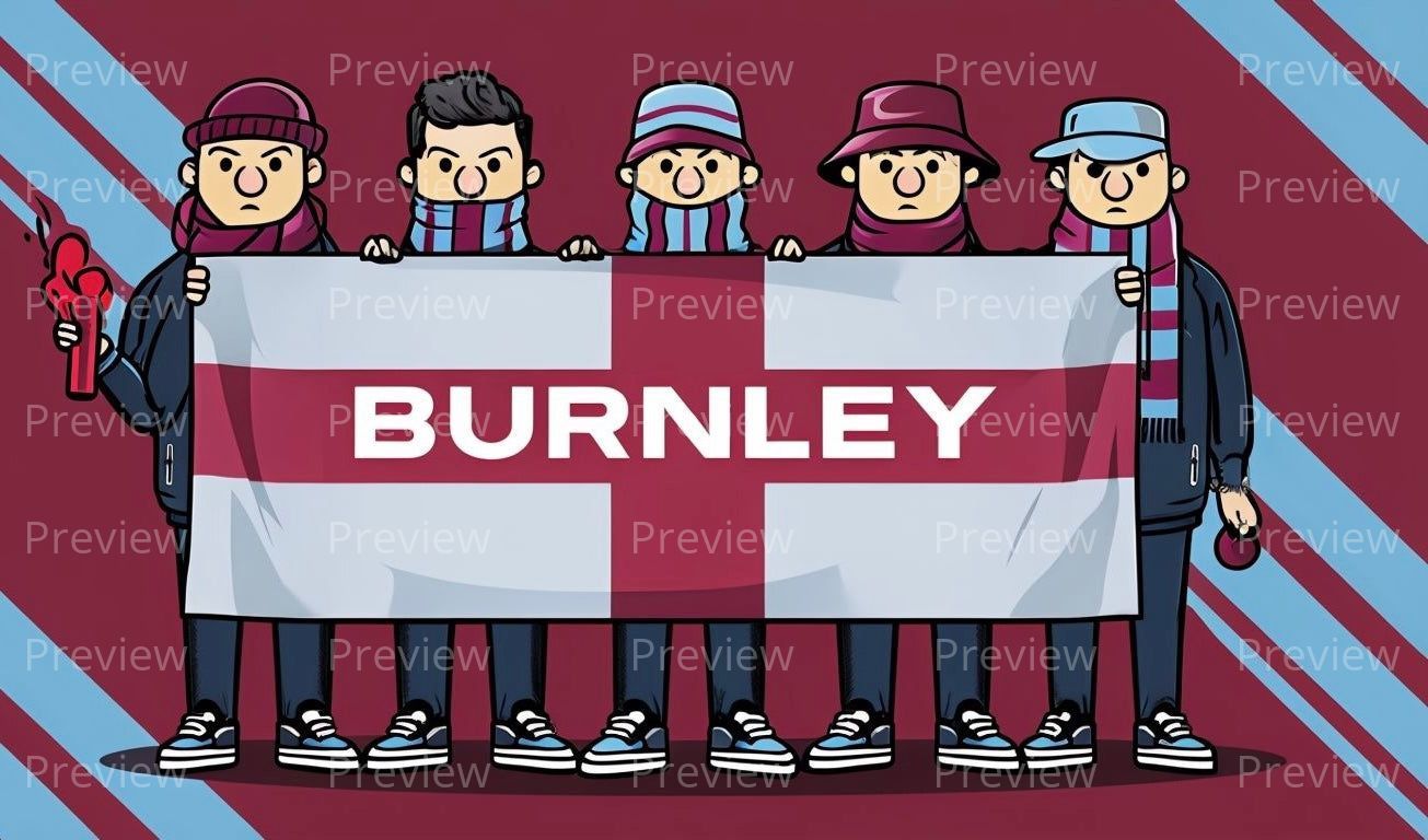 Burnley Hooligan Stickers