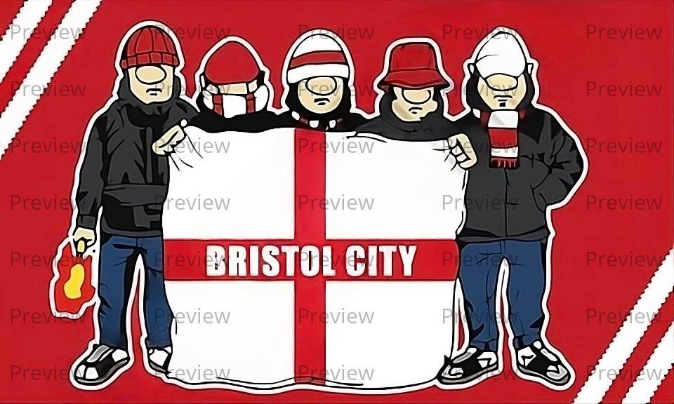 Bristol City Hooligans Stickers