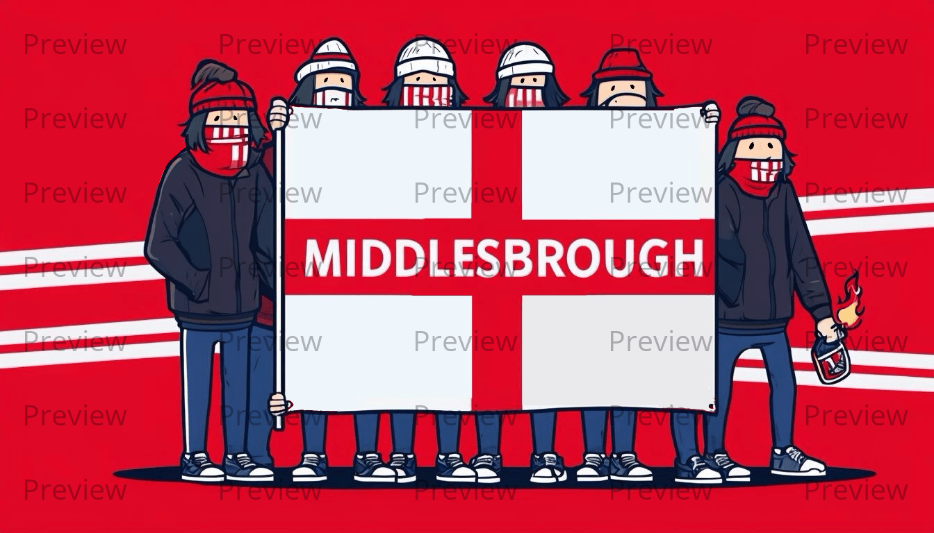 Middlesbrough Hooligans Sticker