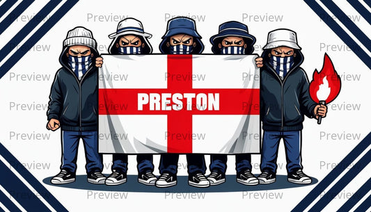 Preston Hooligans Stickers