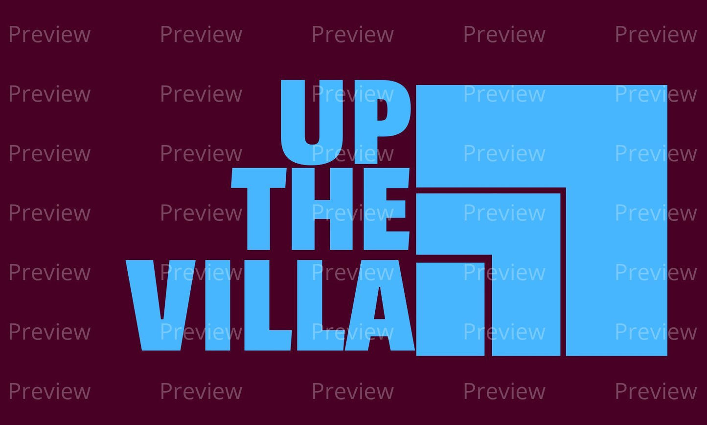 Aston Villa Up The Villa Stickers