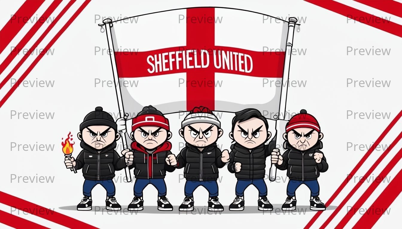 Sheffield United Hooligans Stickers