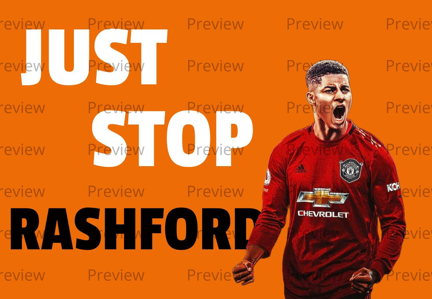 Man Utd Just Stop Rashford Sticker