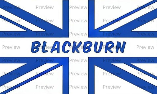 Blackburn Union Jack Stickers