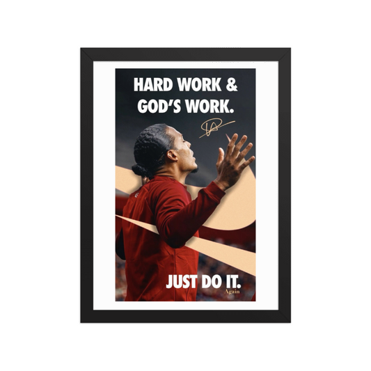 Virgil Van Dijk Quote A4 Poster