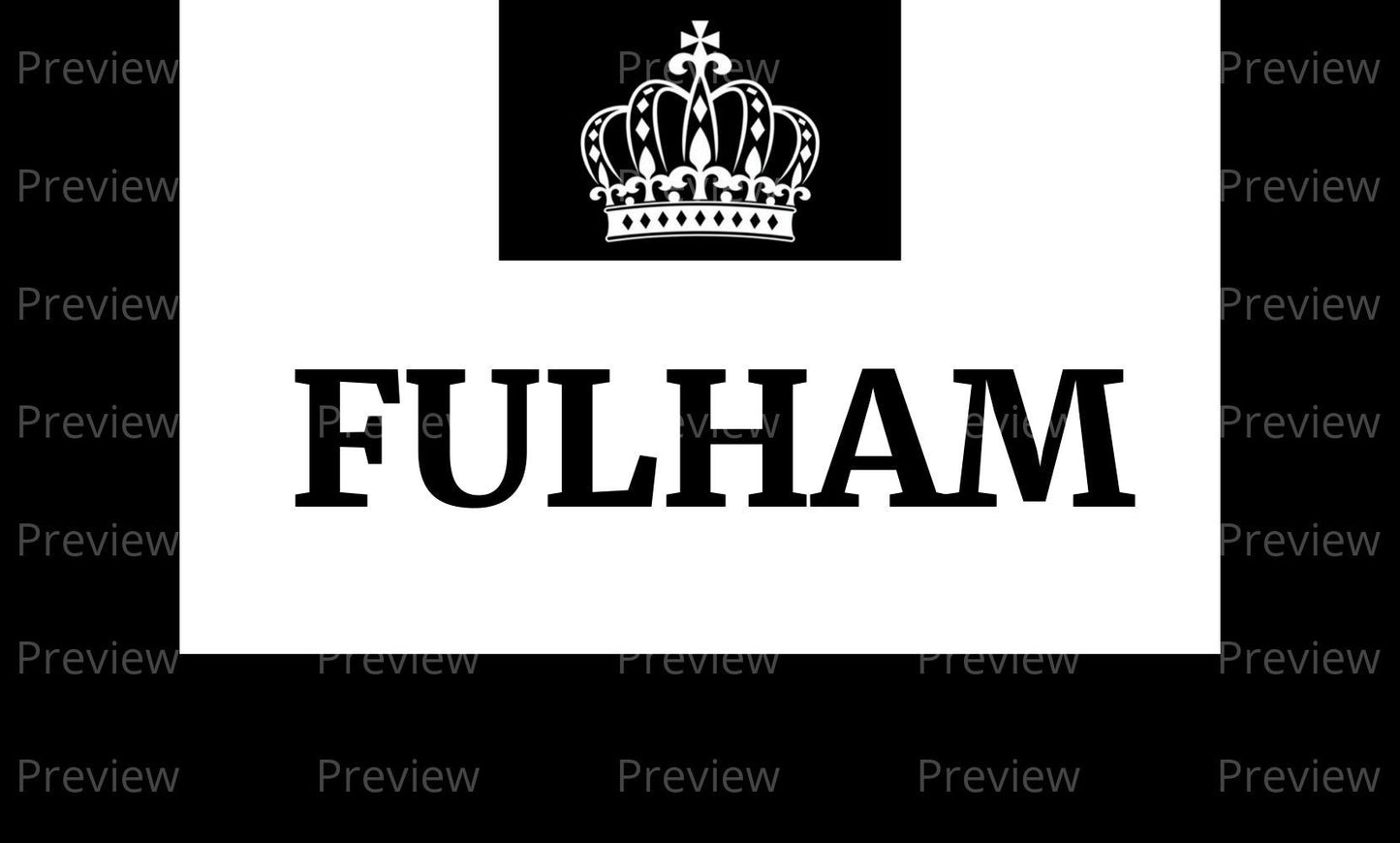 Fulham Crown Stickers