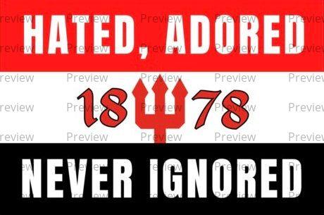 Man Utd Hated, Adored, Never, Ignored. Stickers