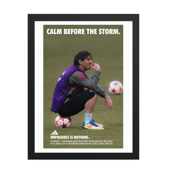 Messi Quote A4 Poster
