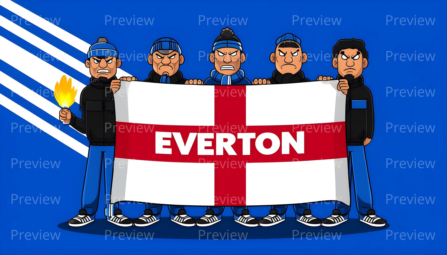 Everton Hooligan Stickers